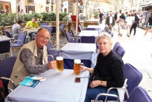 A cold glass of refreshing beer while sitting at an outside café along La Rambla is the perfect way to relax and reflect on the beauty of this marvelous city