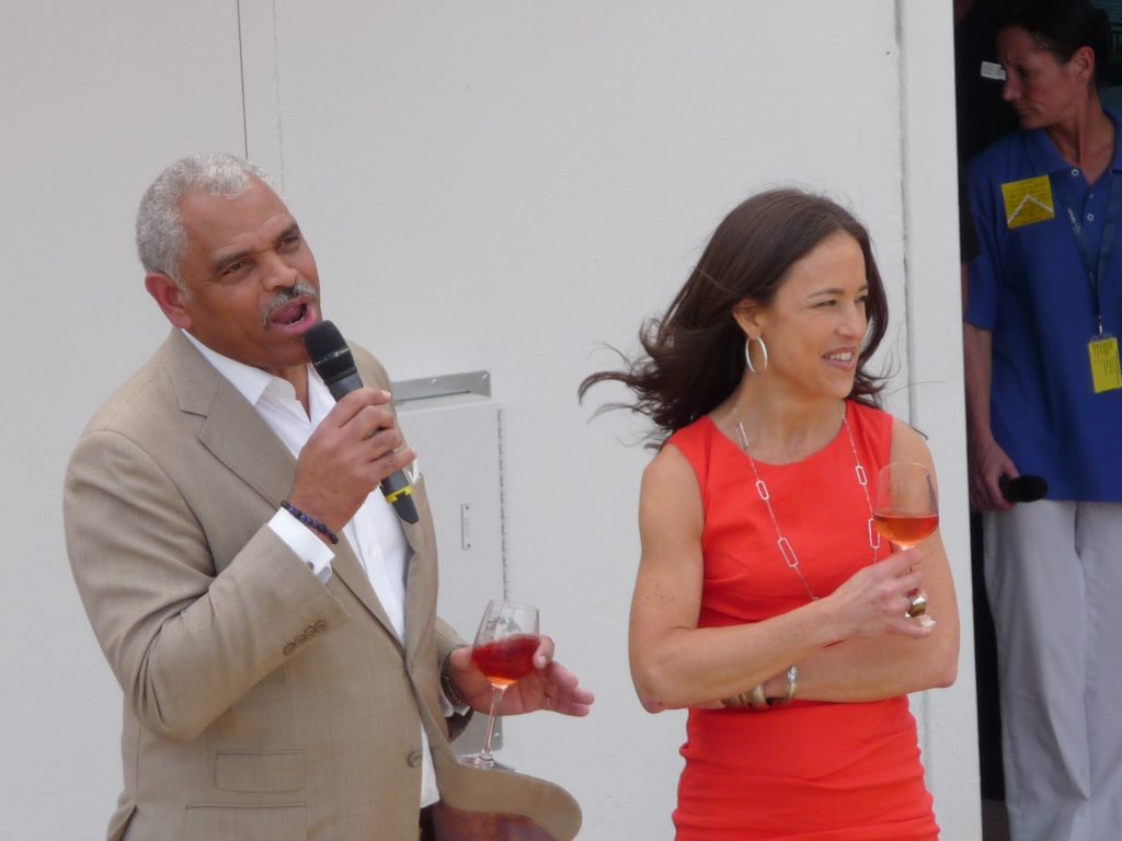 Arnold Donald, President & CEO Carnival Corporation; Tara Varga Russell, President fathom travel